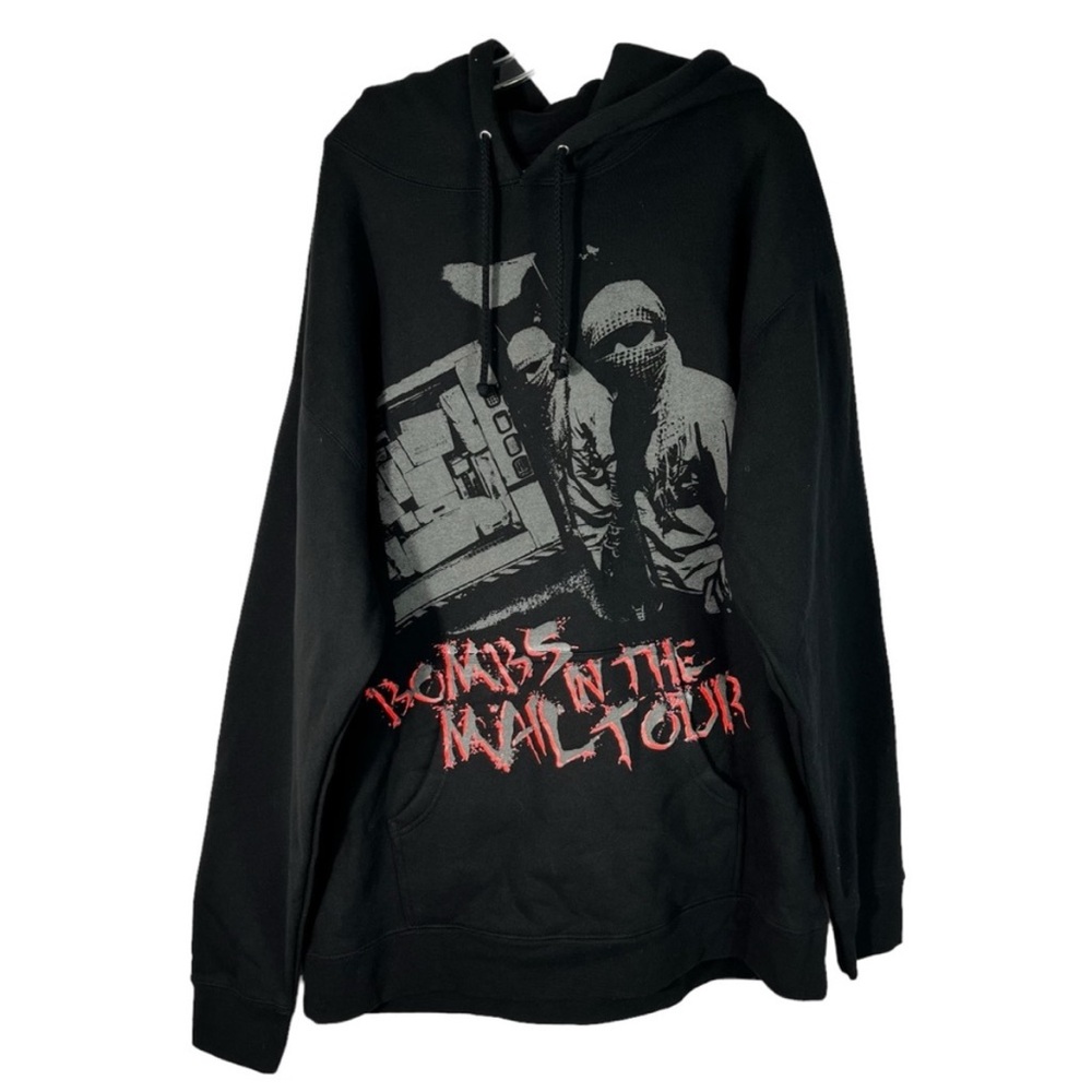City Morgue Bombs in the Mail Tour Double Sided Reflective Graphic Tour Hoodie